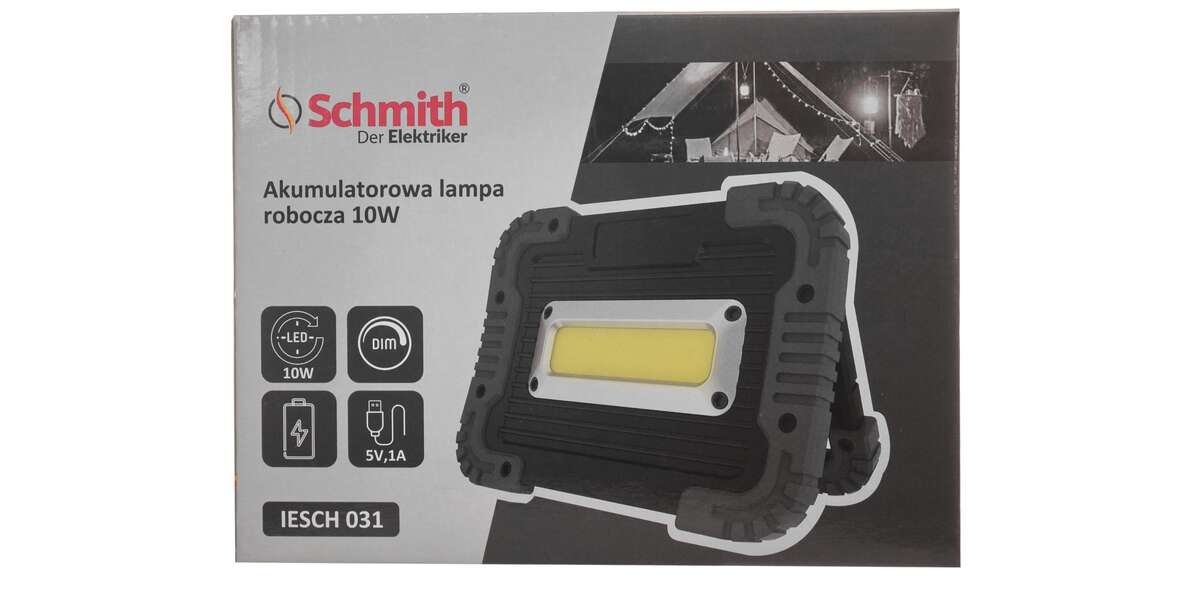 Akumulatorowa lampa robocza 10W, 5 image