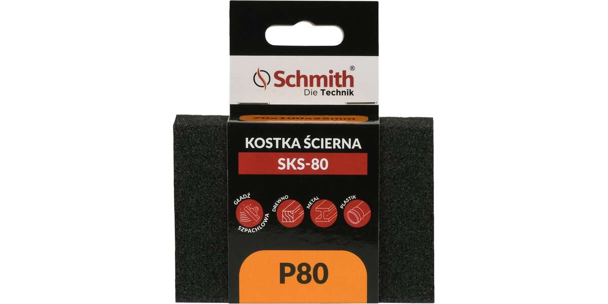 Kostka ścierna  70x100x25 P80, Granulacja: P80