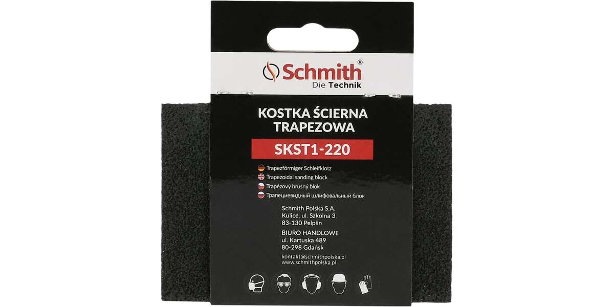 Kostka ścierna trapezowa 70x100x25 P220, Granulacja: P220, 2 image