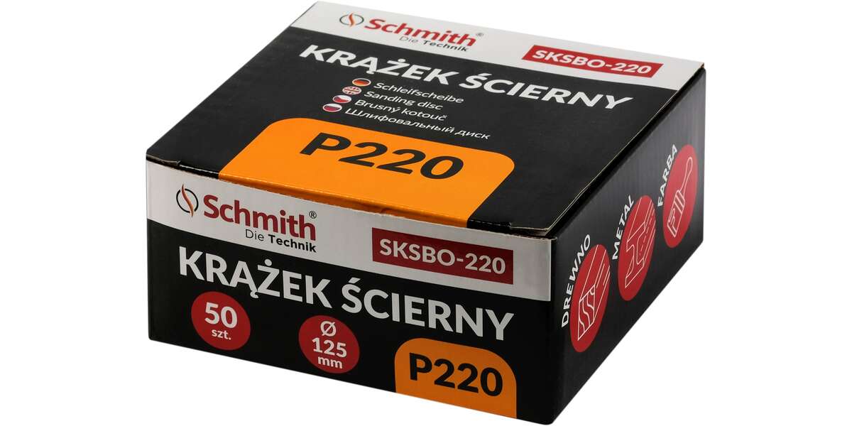 Krążek ścierny 125mm P220 50 szt., Granulacja: P220, 2 image