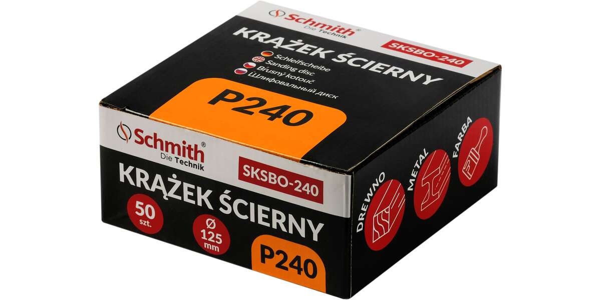 Krążek ścierny 125mm P240 50 szt., Granulacja: P240, 2 image