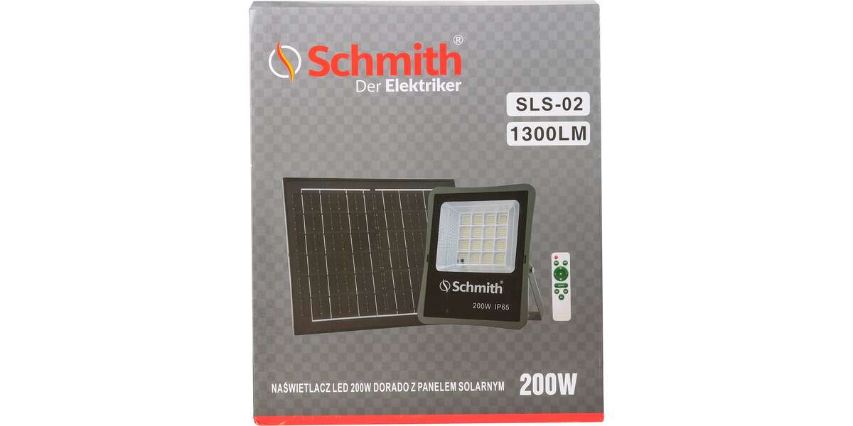 Lampa LED z panelem solarnym 200W, 2 image