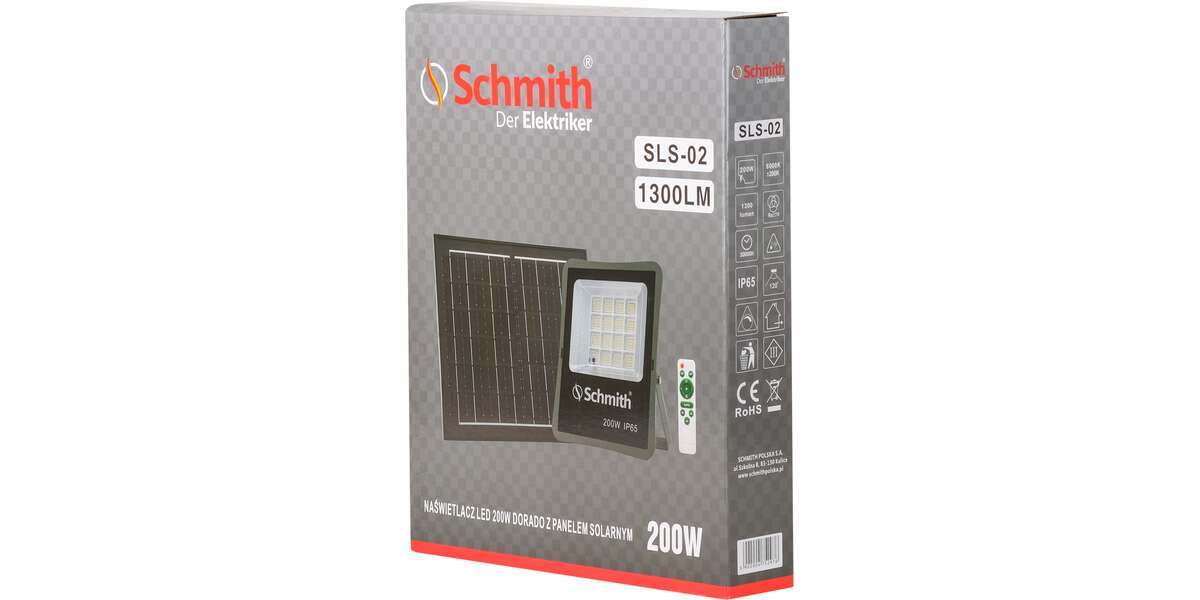 Lampa LED z panelem solarnym 200W, 11 image