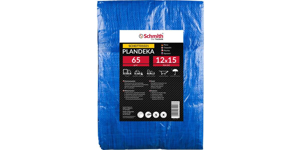 Plandeka 65g 12x15m