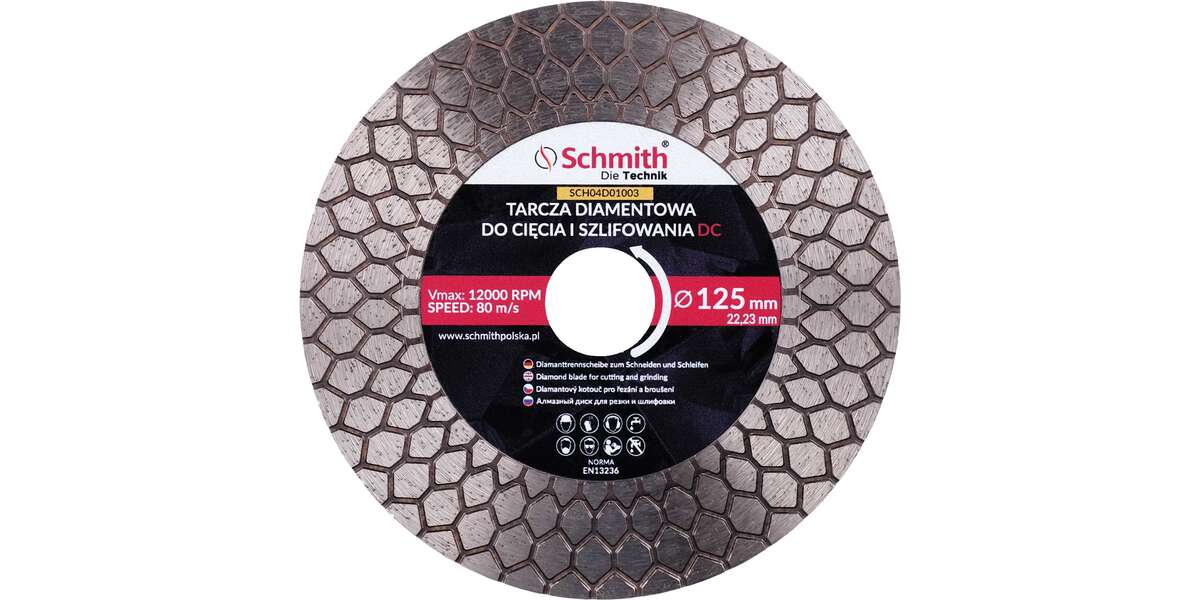 Tarcza diamentowa Uniwersalna 125x22,23x1,6 25mm DC