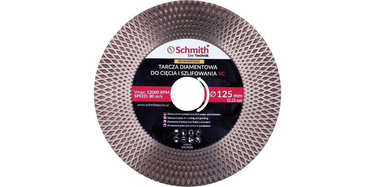 Tarcza diamentowa 125x22,23x1,6 25mm XC