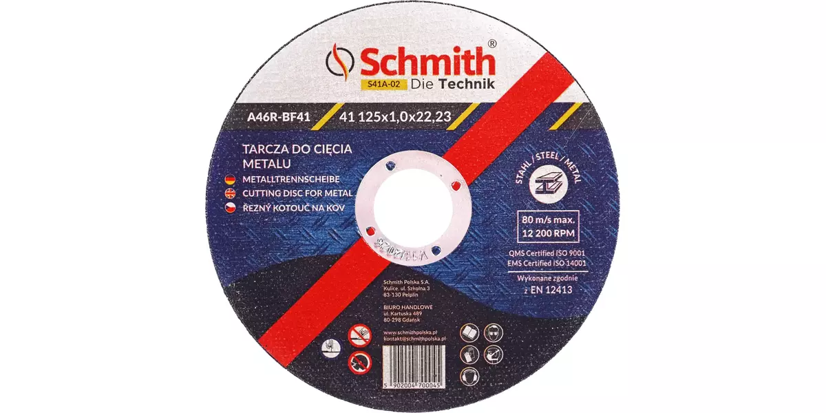 Tarcza do cięcia metalu 125x1,0