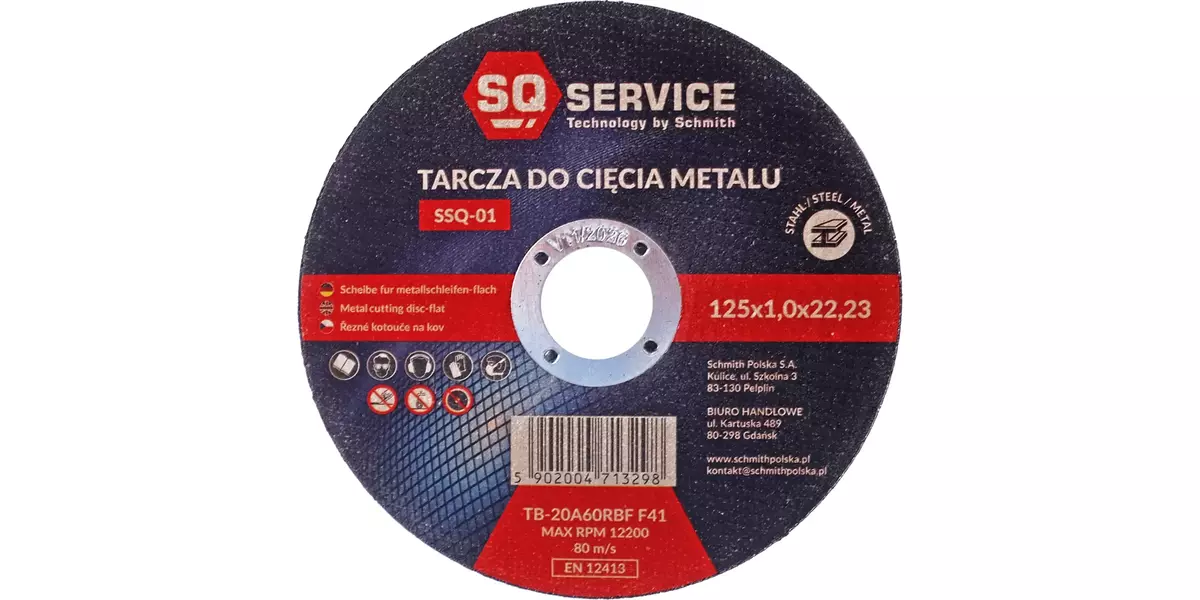 Tarcza do cięcia metalu 125x1,0 SQ