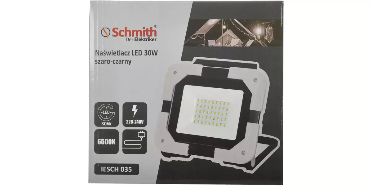 Naświetlacz LED 30W szaro-czarny marki Schmith IESCH 035 1