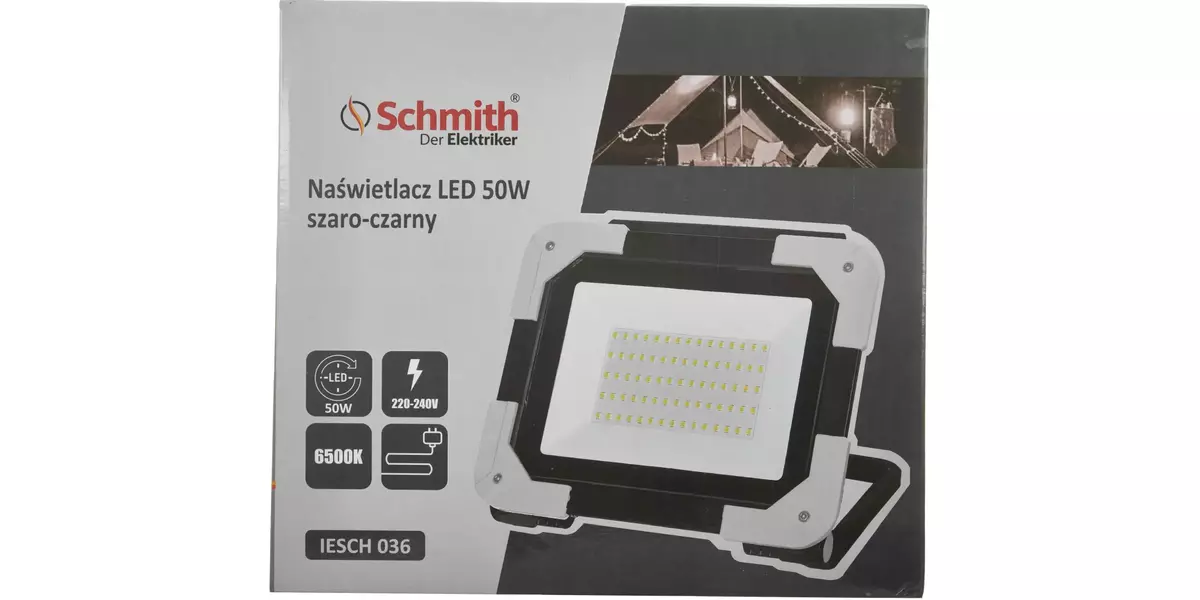 Naświetlacz LED 50W szaro-czarny marki Schmith IESCH 036 1