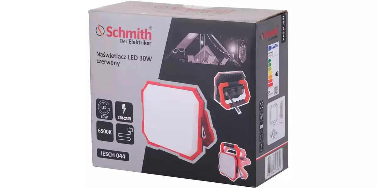 Naświetlacz LED 30W czerwony, 2x1F 230V marki Schmith