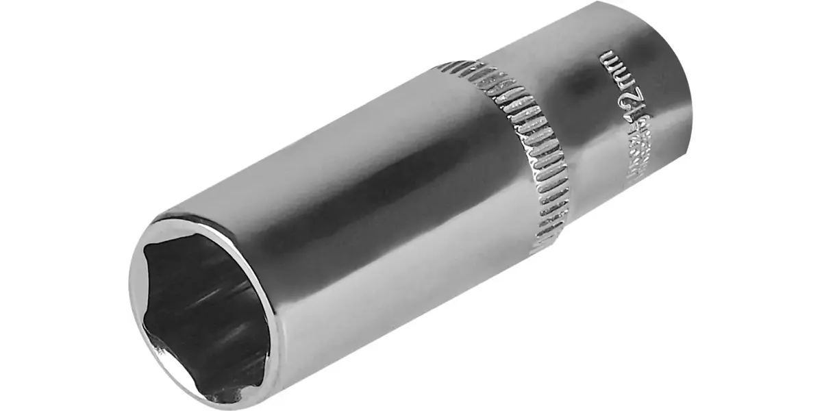 Klucz nasadowy sześciokątny długi 1/4" 12 mm