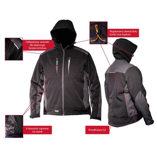 Softshell antracyt M, Rozmiar: M, 15 image