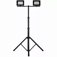 Naświetlacz LED 2x30W slim z czanym statywem