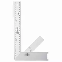 Kątownik aluminiowy z kątomierzem 500 mm