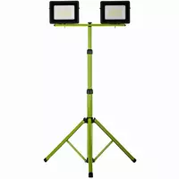 Naświetlacz LED 2x50W slim z zielonym statywem