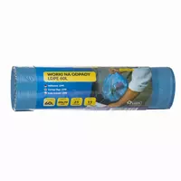 Worki na odpady z taśmą LDPE 60l (15sztuk w rolce)