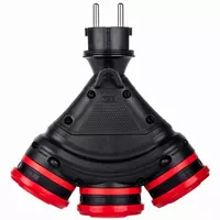Rozgałęźnik 3gniazda 2p+Z 16A 250V IP54 wtyk