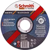 Tarcza do cięcia metalu 115x1,0 Schmith