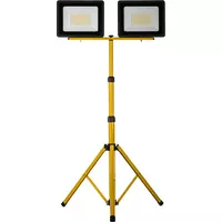 Naświetlacz LED 2x100W slim z żółtym statywem