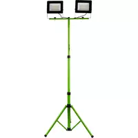 Naświetlacz LED 2x50W slim z zielonym statywem