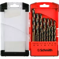 Zestaw wierteł do metalu HSS PRO 19 szt Schmith