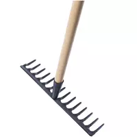 Grabie spawane z drewnianym trzonkiem 16 zębów Schmith