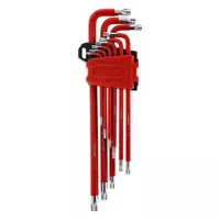 Zestaw kluczy Torx S2 RED bardzo długie 9 szt. Schmith