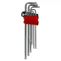 Zestaw kluczy Torx CRV bardzo długie 9 szt. Schmith