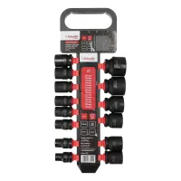 Zestaw nasadek udarowych sześciokątnych 1/2" 10-32mm 14 szt., Rozmiar: 10-32, Typ klucza: 6-kątny, Rodzaj klucza: nasadka udarowa krótka Schmith