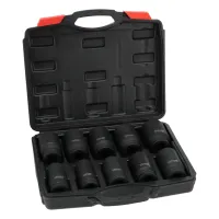 Zestaw nasadek udarowych sześciokątnych 3/4" 22-41mm 10 szt. Schmith