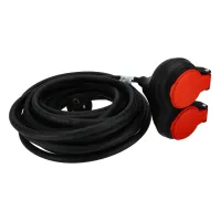 Przedłużacz dwugniazdowy 3x1,5mm 10m, Długość: 10, Przekrój przewodu: 3x1,5mm Schmith