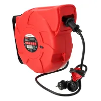 Przedłużacz samozwijający 3x1,5mm 18m, Długość: 18, Przekrój przewodu: 3x1,5mm Schmith