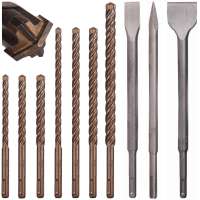 Zestaw wierteł SDS+ MesserSchmith 6-12mm 7 szt. + dłuta SDS+ 3 szt. Schmith