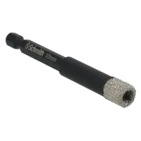 Wiertło diamentowe 10x80mm, Uchwyt: sześciokątny (HEX), Średnica: 10,0, Długość wiertła: 80 Schmith
