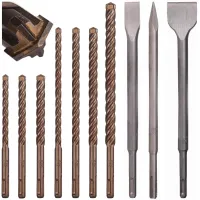 Zestaw wierteł SDS+ MesserSchmith 6-12mm 7 szt. + dłuta SDS+ 3 szt. Schmith