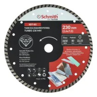 Tarcza diamentowa TURBO 230x2,6mm, Średnica: 230, Typ: TURBO, Grubość: 2,6 Schmith