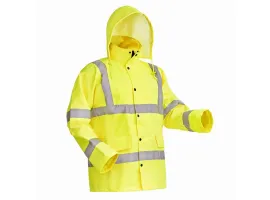 Kurtka przeciwdeszczowa odblaskowa L