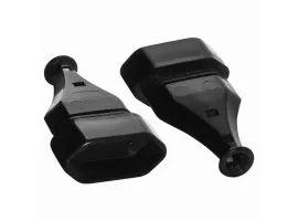 Gniazdo przenośne 2p 2,5A 250V płaskie czarne