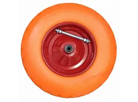Kółko do taczki pu 4.00-8 z ośką