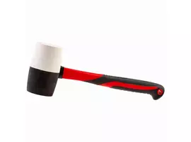 Młotek gumowy z trzonkiem FIBERGLASS - 450 g