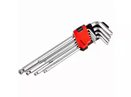 Komplet kluczy imbusowych przedłużanych 9 szt