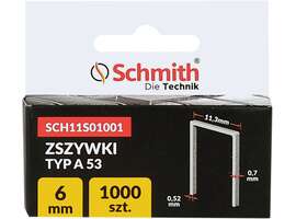 Zszywki TYP A 6mm 1000szt. Schmith