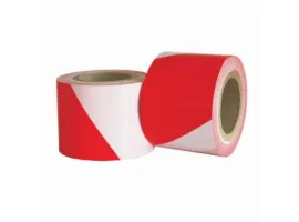 Taśma ostrzegawcza biało-czerwona 90m x 75mm 12szt