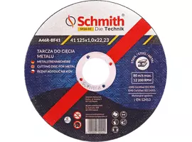 Tarcza do cięcia metalu 125x1,0mm Schmith S41A-02