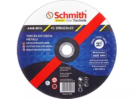 Tarcza do cięcia metalu 230x2,0 Schmith