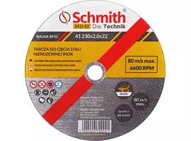 Tarcza do cięcia stali nierdzewnej INOX 230x2,0 Schmith