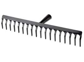 Grabie metalowe nieoprawione 47cm 18 zębów, Liczba zębów: 18 Schmith