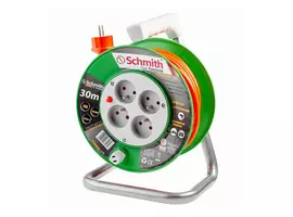 Przedłużacz bębnowy Standard Line 3x1mm 30m, Długość: 30, Liczba gniazd: 4, Przekrój przewodu: 3x1mm Schmith