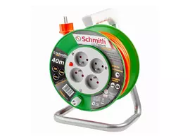 Przedłużacz bębnowy Standard Line 3x1mm 40m, Długość: 40, Liczba gniazd: 4, Przekrój przewodu: 3x1mm Schmith
